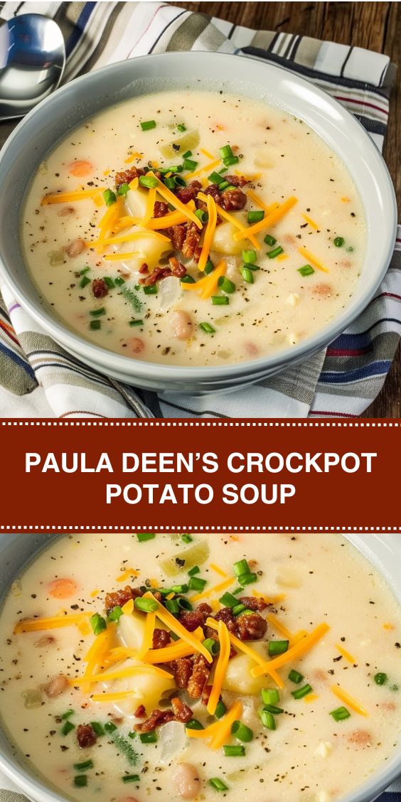 Paula Deens Crockpot Potato Soup Etastyrecipes Easy Recipes