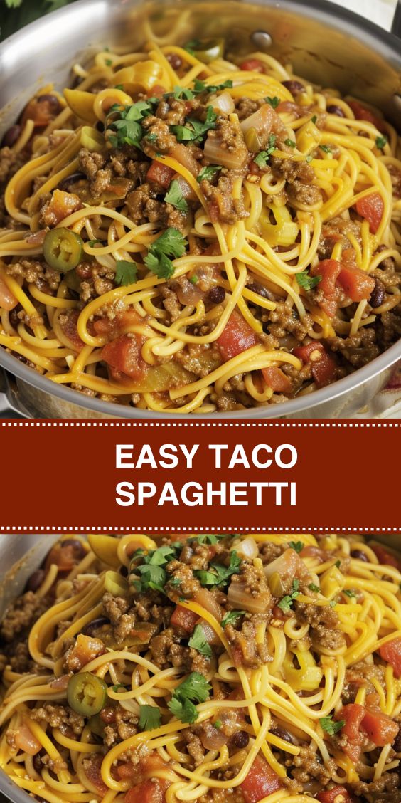 Easy Taco Spaghetti Recipe - Easy homemade recipes