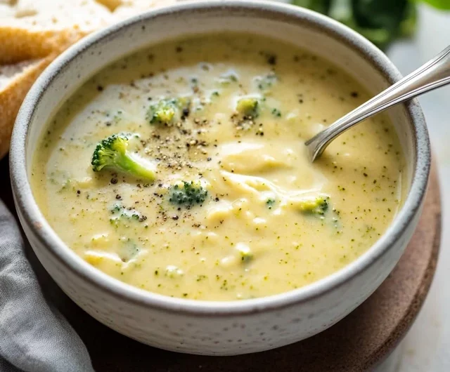 Creamy Broccoli Cheese Soup Recipe