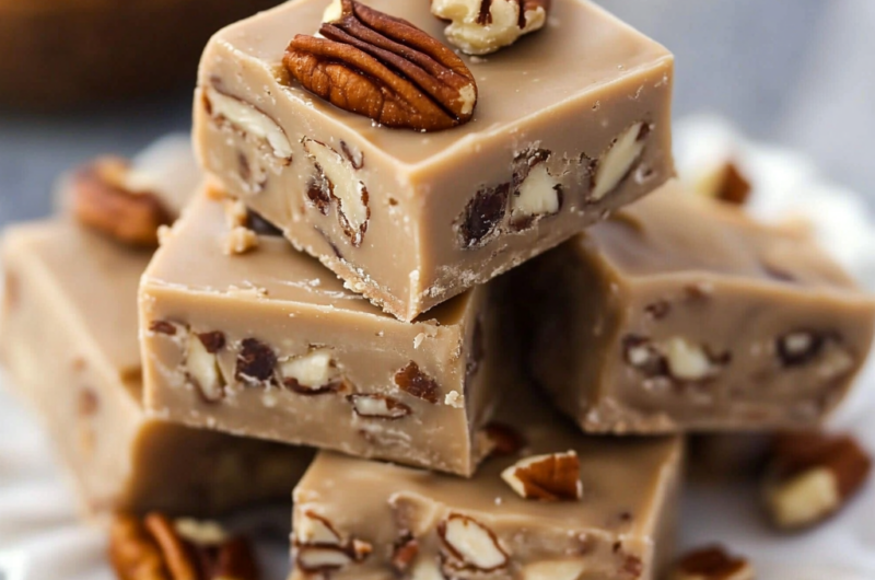 6-Ingredient Butter Pecan Fudge