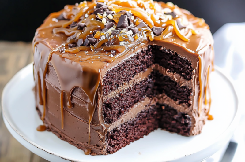 Salted Caramel Chocolate Cake