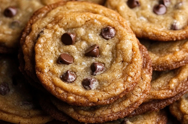 Thin and Crispy Chocolate Chip Cookies